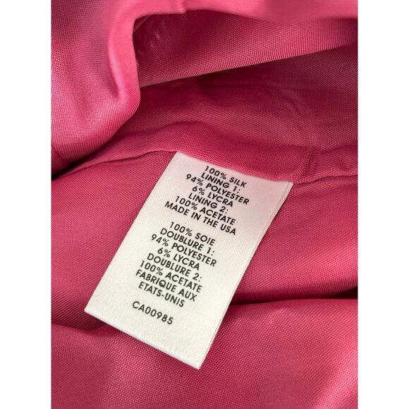 Nanette Lepore Bright Tropical Floral Faux Wrap Silk Mini Dress Sz 0 1980s Retro - Picture 5 of 6